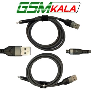کابل POWERKIT اندرویدی (micro usb) روکش کنفی