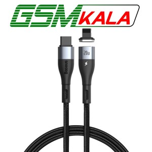 کابل تبدیل مگنتی فست شارژ Baseus CATLXC Type-C To Lightning 2.4A 1m