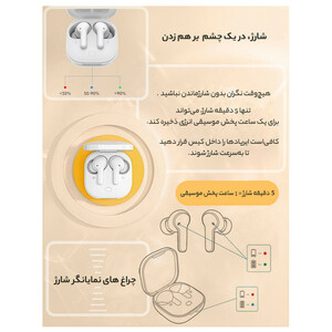 هدفون بلوتوثی کیو سی وای مدل T13 TWS