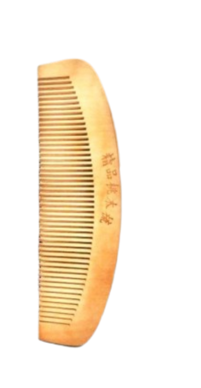 شانه چوبی دندانه درشت بدون دسته
