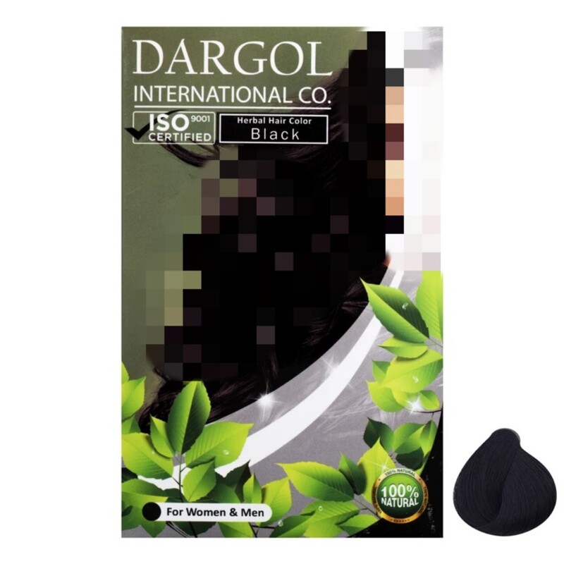 پودر رنگ مو دارگل مدل N1 وزن 120 گرم رنگ مشکی