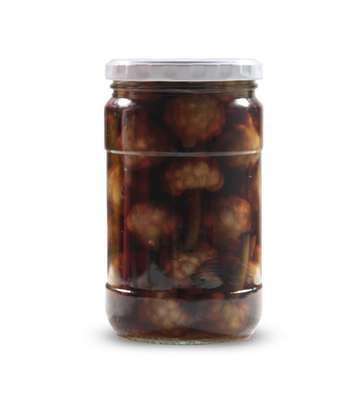 ترشی گل سیر - شیشه ای