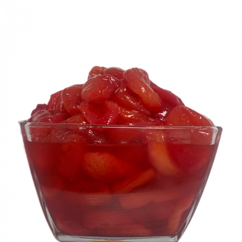 دسر برگ زردآلو قرمز