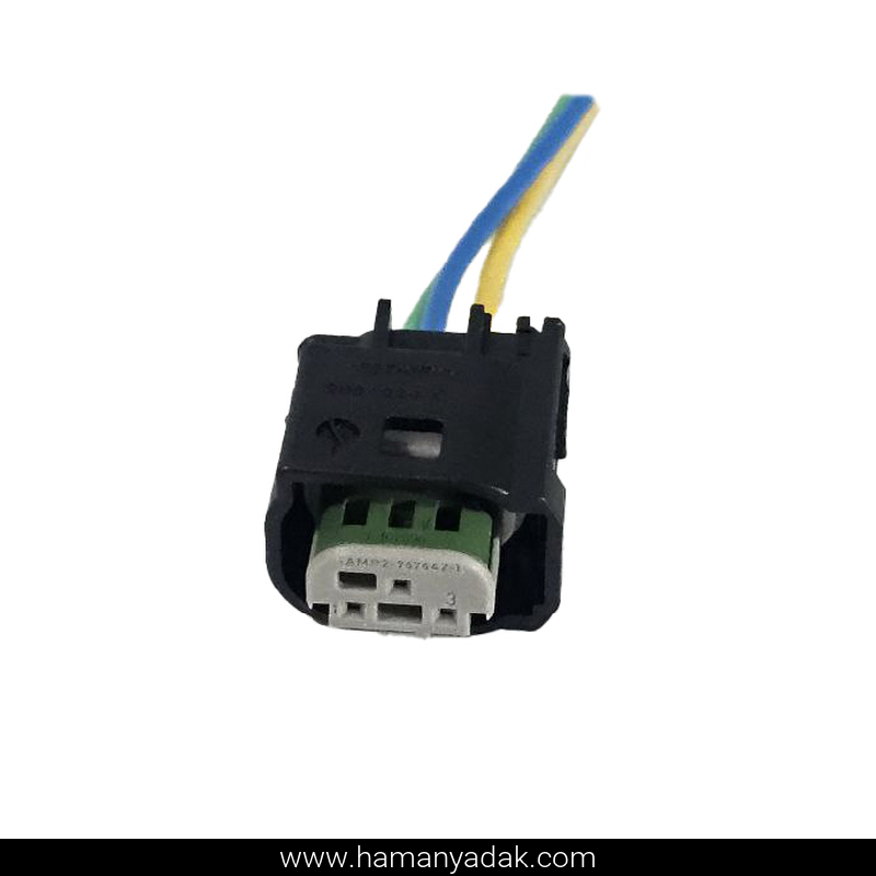 سوکت 3 فیش سنسور دنده عقب روی سپر H30 کراس برند +BBZ