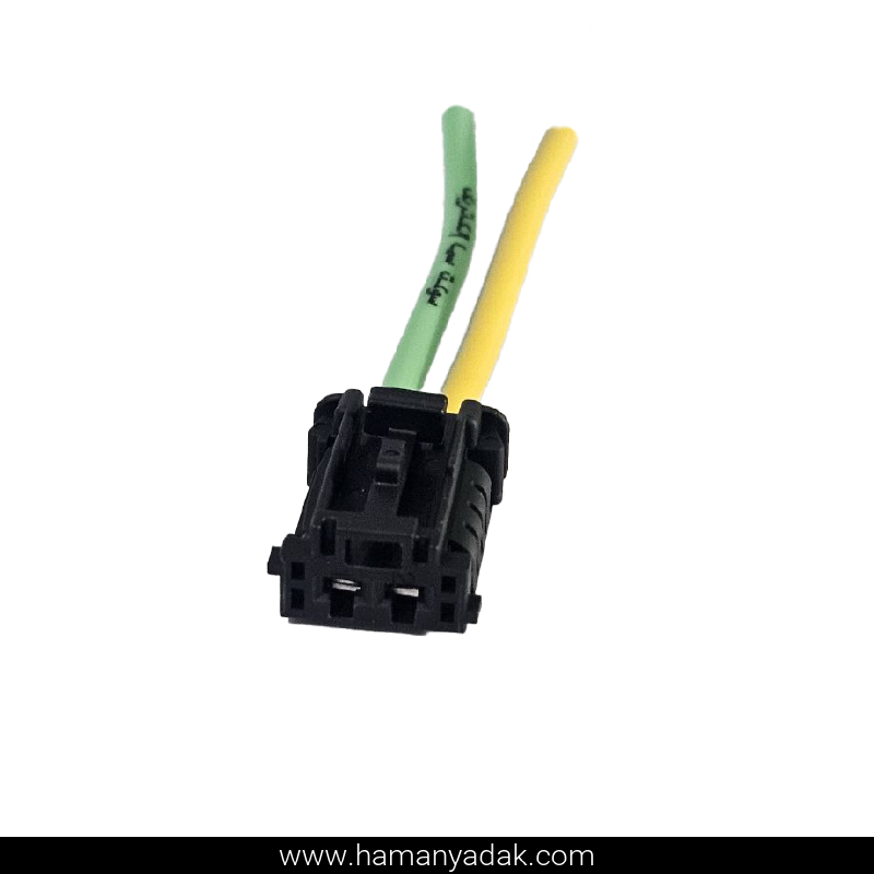 سوکت 2 فیش BSM مشکی پژو 206 برند +BBZ