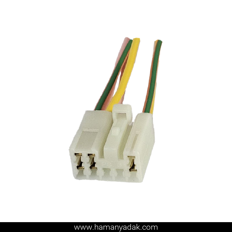 سوکت 6 فیش مادگی پمپ بنزین برند +BBZ