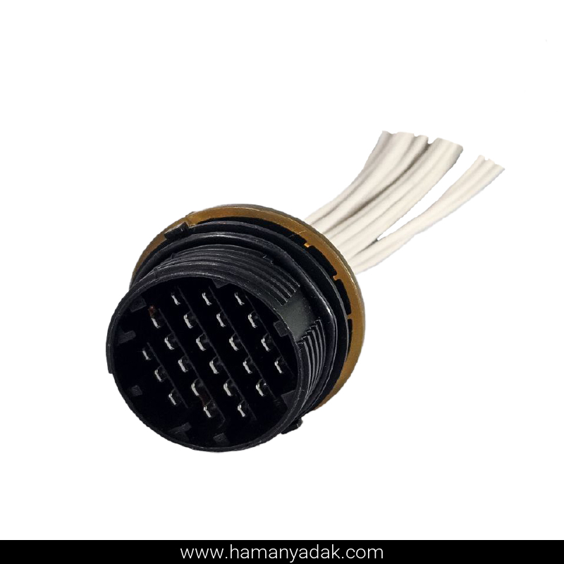 سوکت تخم مرغی مشکی بدون فلکه برند +BBZ