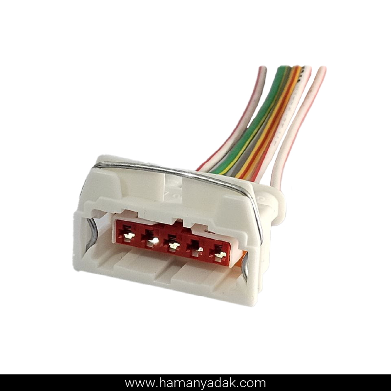 سوکت 5 فیش چراغ جلو پراید 131 برند +BBZ