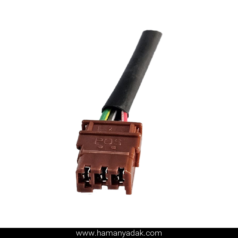 سوکت 3 فیش چراغ سقف پژو 405 قهوه ای برند +BBZ