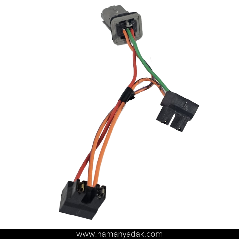 سوکت (دسته سیم) داخل کاسه چراغ پژو 206 برند +BBZ