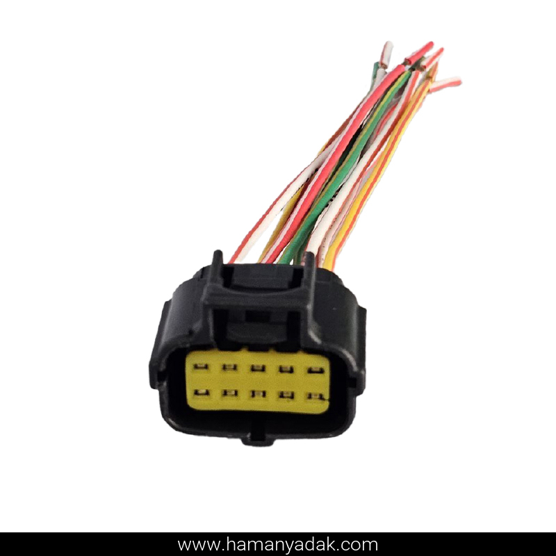 سوکت 10 فیش انژکتور مادگی پراید برند +BBZ