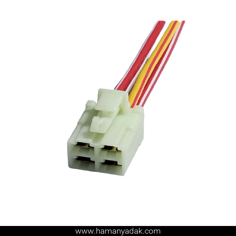 سوکت مادگی رله فن پراید انژکتور برند +BBZ