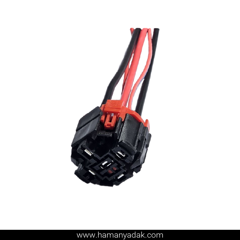 سوکت رله فن پژو 405 و پارس و سمند سیم نمره 4 برند +BBZ