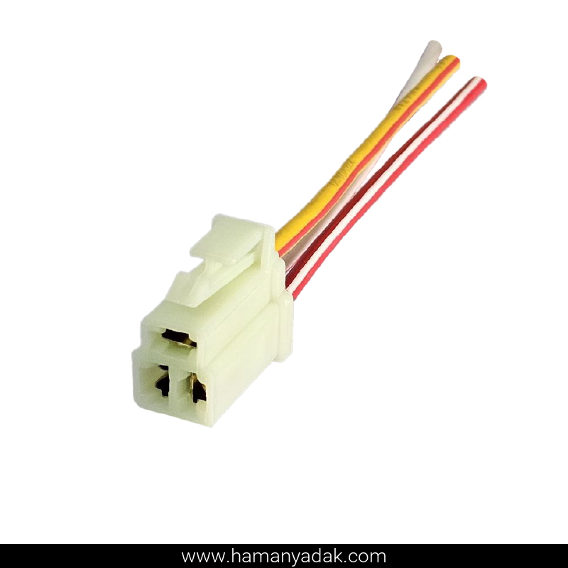 سوکت موتور فن پراید دو دور مادگی برند +BBZ