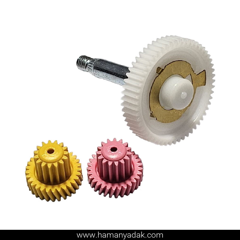 چرخ دنده موتور برف پاک کن سه تیکه پژو 405 و سمند برند +BBZ