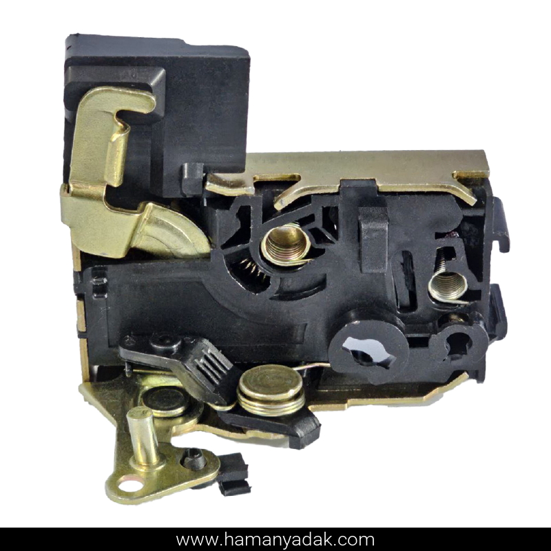 قفل مکانیکی درب جلو چپ پژو 405 و سمند (طرح قدیم) برند متک