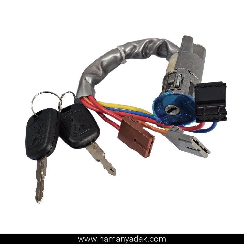 قفل سوئیچ استارت پژو 405 پرکی برند نصیر لوازم