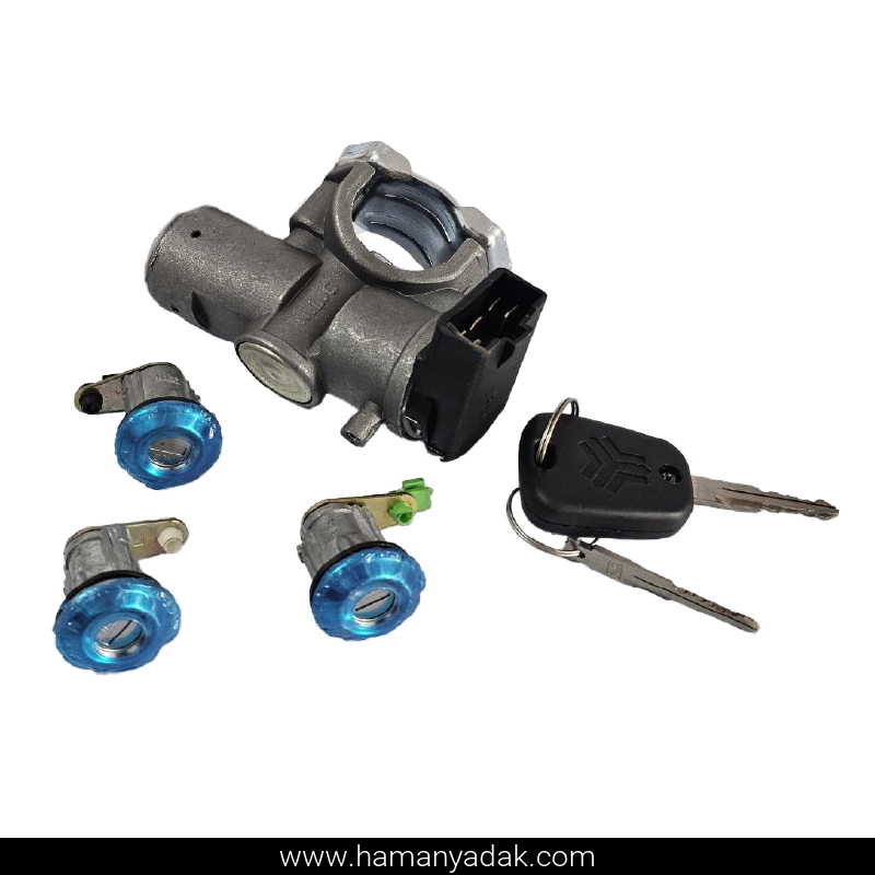 مجموعه کامل قفل و سوئیچ تیبا 1 برند نصیر لوازم