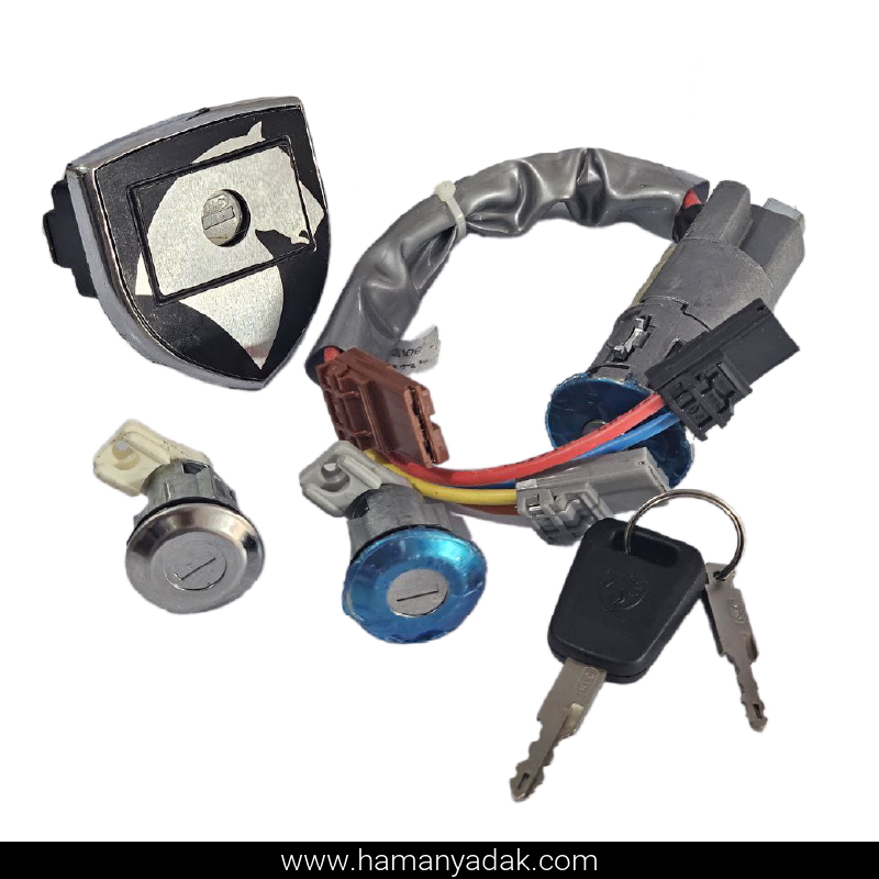 مجموعه کامل قفل و سوئیچ سمند قدیم برند نصیر لوازم