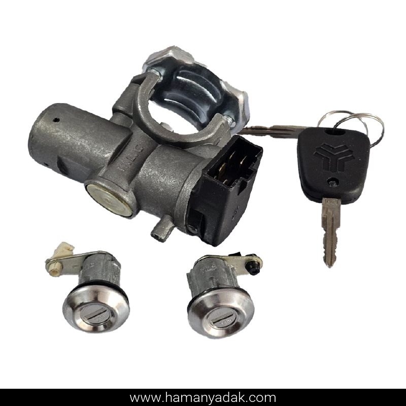 مجموعه کامل قفل و سوئیچ تیبا 2 برند نصیر لوازم