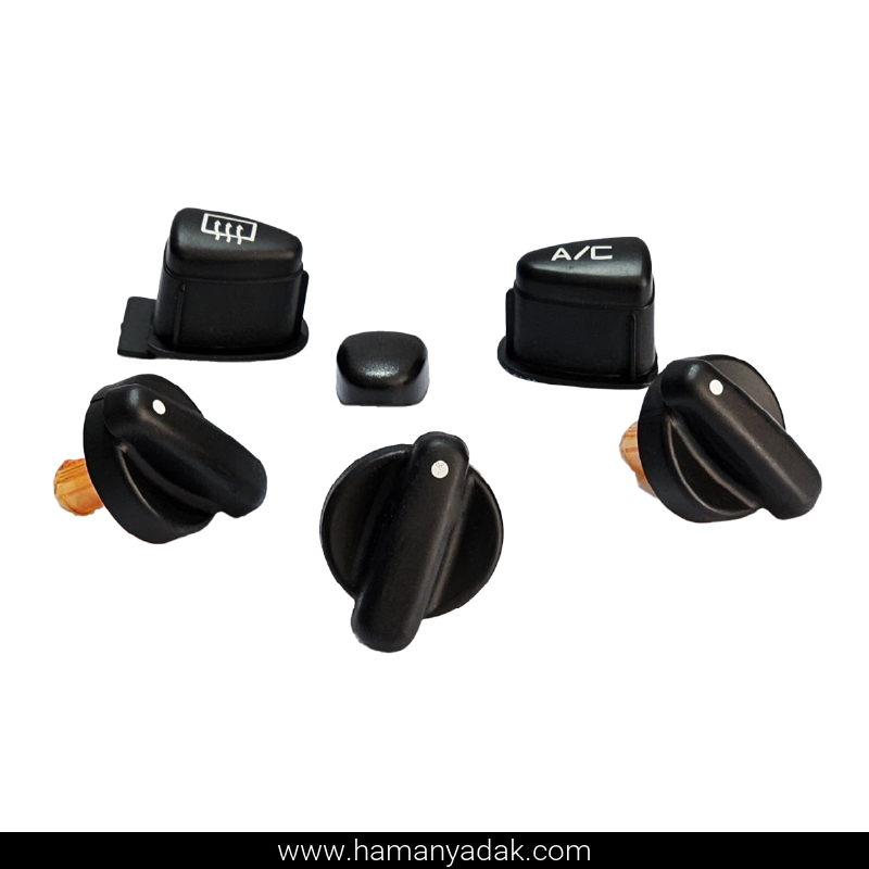 پک کلید پنل کولر و بخاری پژو 206 برند والافن