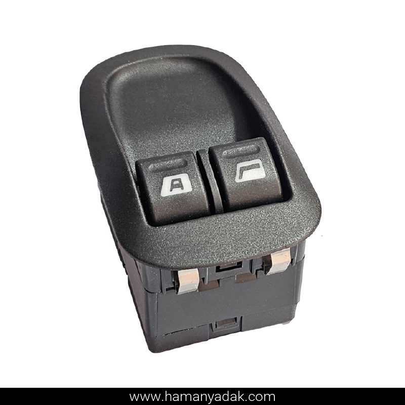 کلید شیشه بالابر اتو پژو 206 تیپ 2 جدید سوکت پشت برند ایمن تک