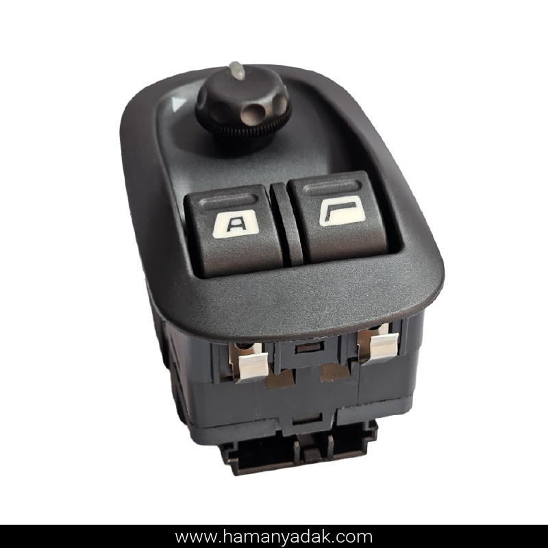 کلید شیشه بالابر اتو پژو 206 تیپ 5 دو سوکت (قدرتی) برند ایمن تک