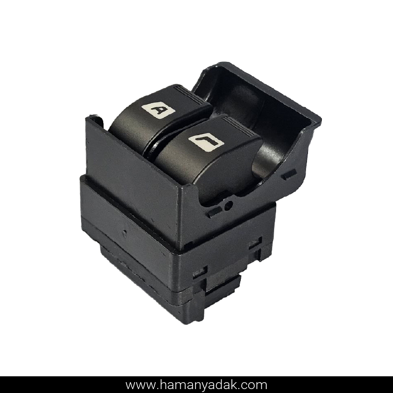 کلید شیشه بالابر اتو پژو SLX دو پل نور نارنجی برند هیرکان