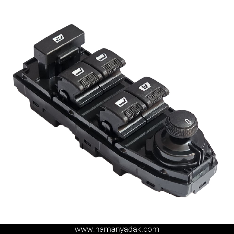 کلید شیشه بالابر جلو چپ مالتی پلکس سمند برند هیرکان