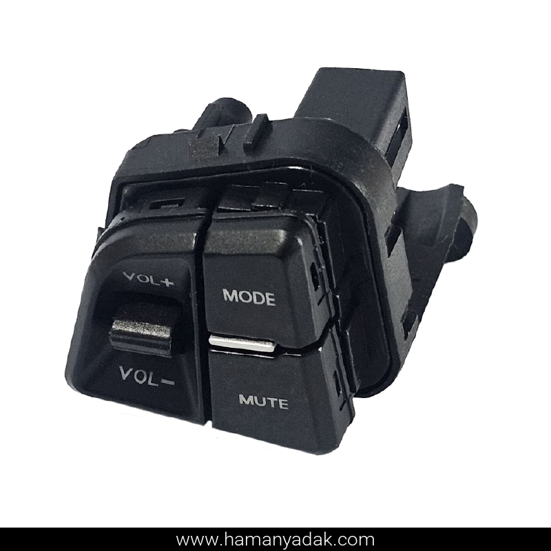 کلید مولتی مدیا (ولوم ضبط) چپ پژو پارس برند هیرکان