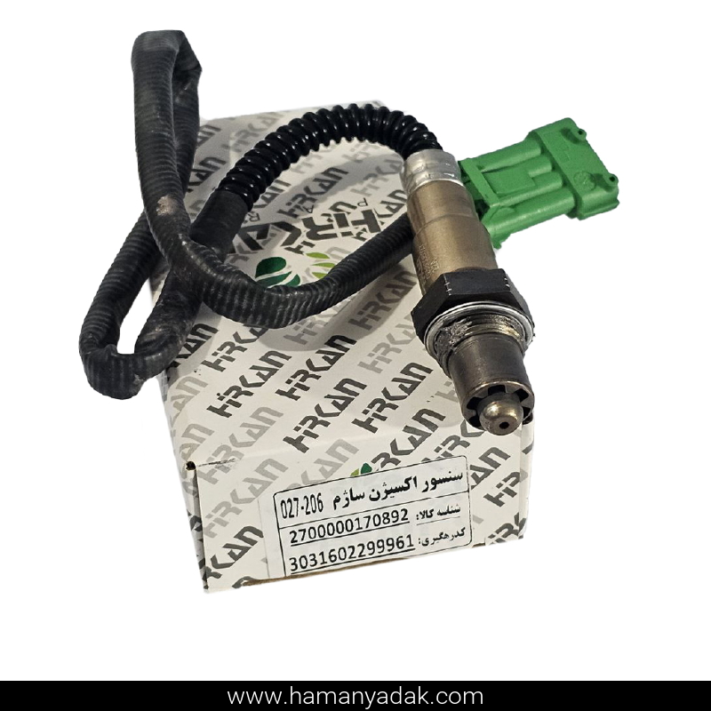 سنسور اکسیژن ساژم سیم کوتاه پژو 206 برند هیرکان