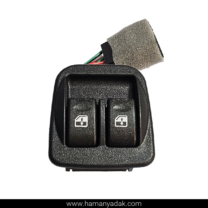 کلید شیشه بالابر پراید 131 و 132 دو پل برند فراسلی (کد FR 1950)