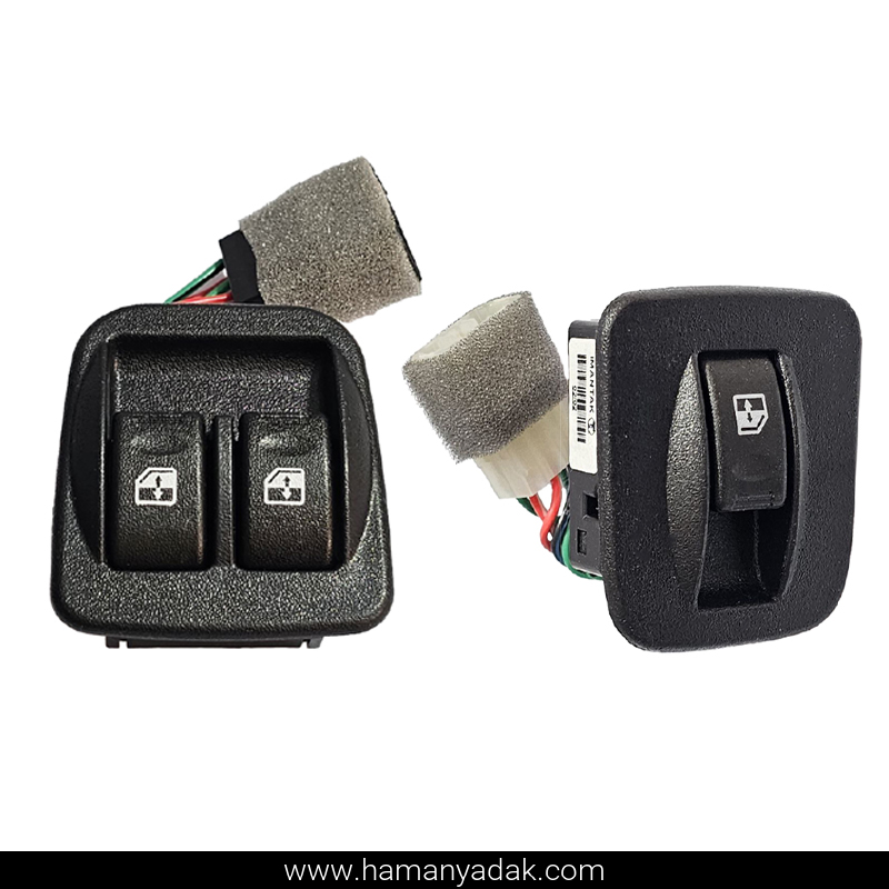 کلید شیشه بالابر پراید 131 و 132 جفتی برند فراسلی (کد FR 1949 , FR 1950)