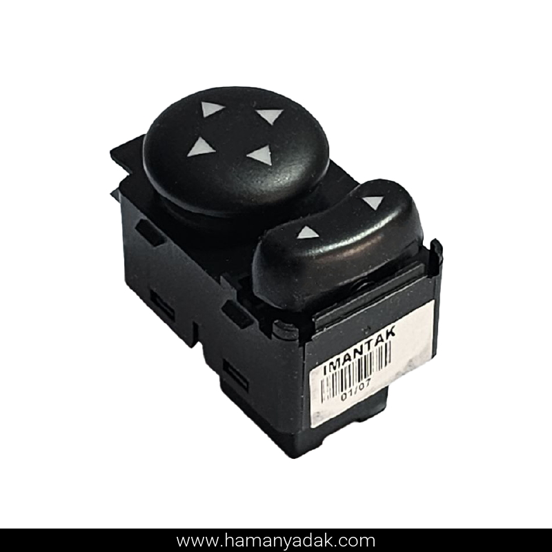 کلید تنظیم آینه برقی پژو SLX نور نارنجی برند ایمن تک