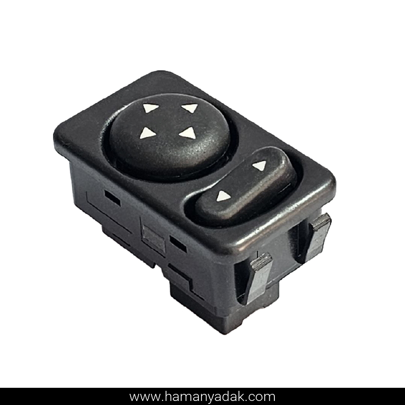 کلید تنظیم آینه برقی پژو 405 و پارس برند دیاکو