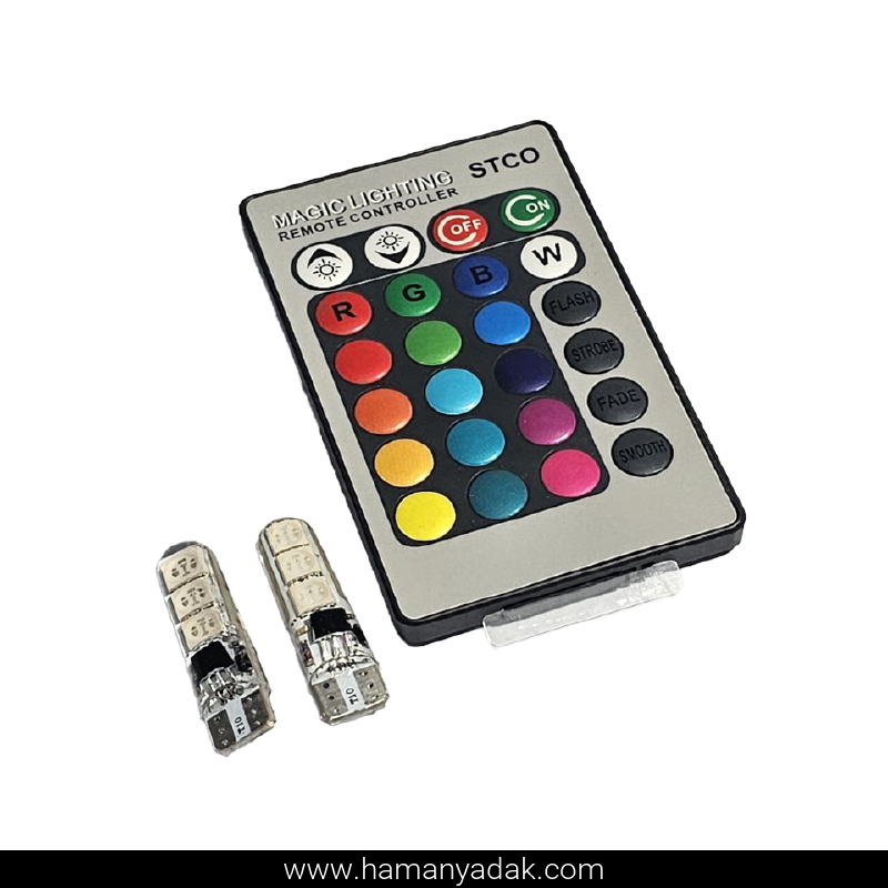 لامپ 6 تایی SMD ریموت دار برند STCO