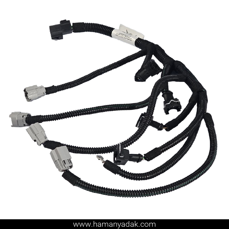 دسته سیم سوزن انژکتور (منیفولد) سمند EF7 سوکت بیضی برند HPERIN