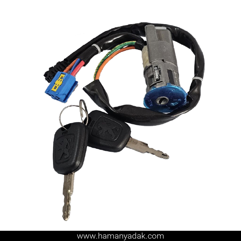 قفل سوئیچ استارت پژو 206 ساچمه ای برند نصیر لوازم