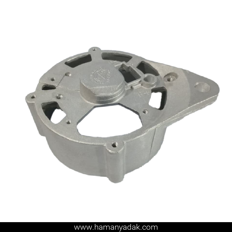 درپوش عقب دینام پیکان و نیسان بنزی 65 آمپر برند آلومینیوم فاز