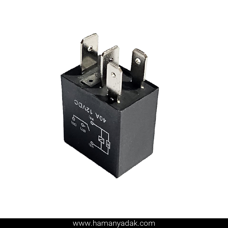 میکرو رله 4 فیش مشکی 40 آمپر برند BIG