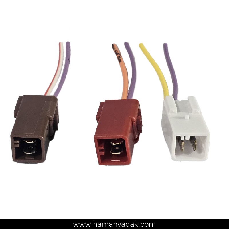 سوکت 2 فیش ردیفی قرمز سفید قهوه ای برند +BBZ