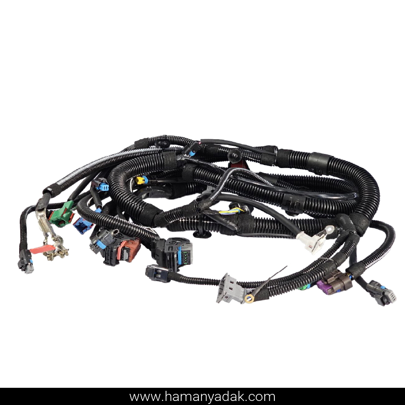 دسته سیم موتور پژو 206 تیپ 5 بوش ECU 7.4.5 (کد 9661323780) برند دناکو