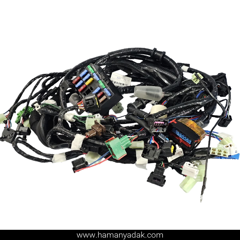 دسته سیم موتور ساژم پراید فن تک دور یگانه (کد M13NI67020) برند دناکو