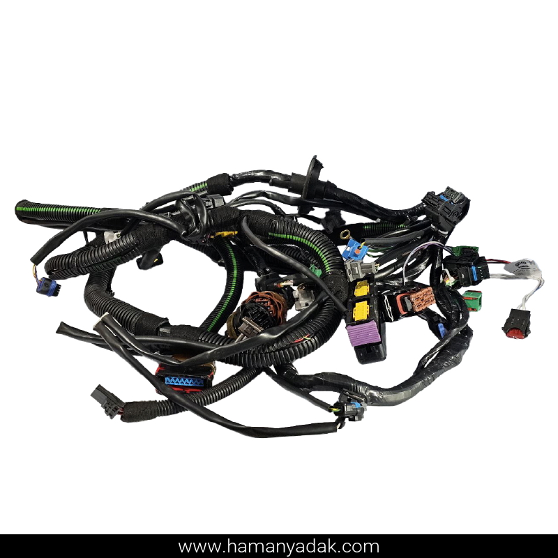 دسته سیم موتور دو گانه پژو 405 و پارس سوزن تپل رله خرگوشی (کد YG20241577) برند دناکو