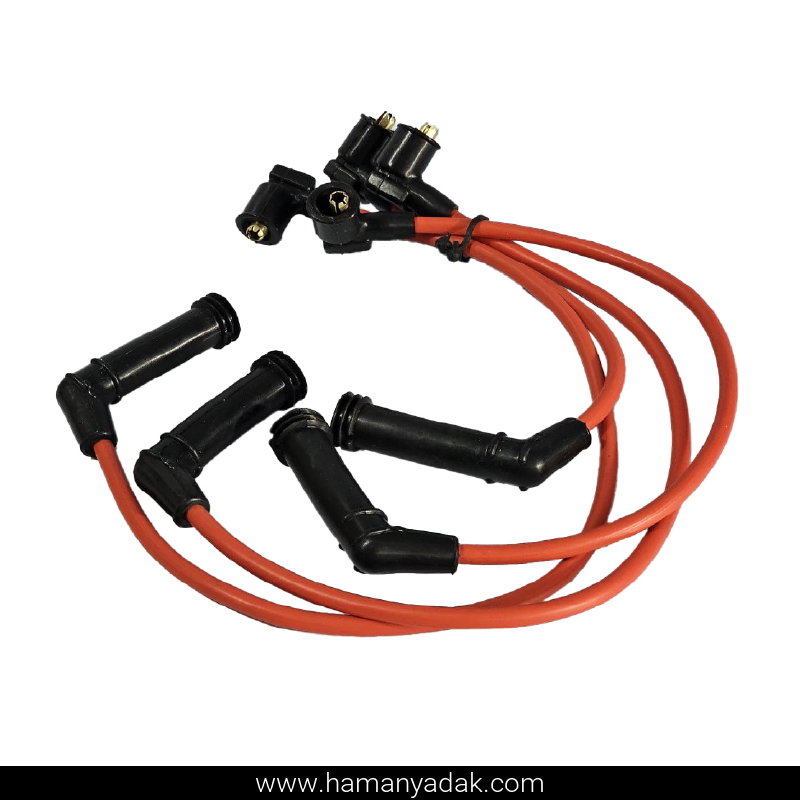 وایر شمع تقویتی پراید زیمنس یورو 4 سر سیم برنجی برند قدر قطعه