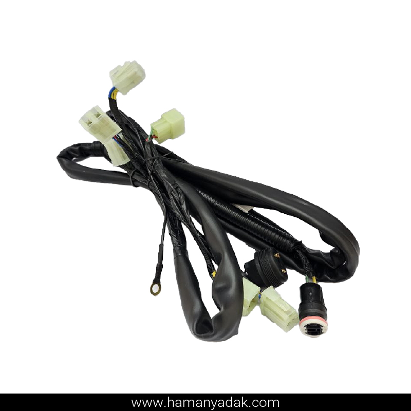 دسته سیم کولر پراید یورو 2 قسمت موتور (کد R1552-10032) برند دناکو