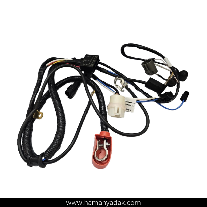 دسته سیم کابل باطری دینام پراید انژکتور (کد M13NISG102) برند دناکو