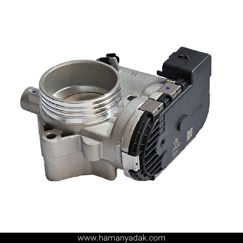 دریچه گاز کامل برقی پژو 206 تیپ 5 برند هیرکان