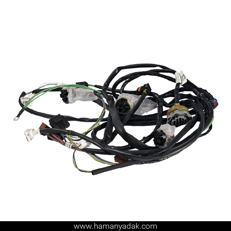 دسته سیم چراغ های جلو و فن پژو SLX و پارس (کد YG20241628) برند دناکو