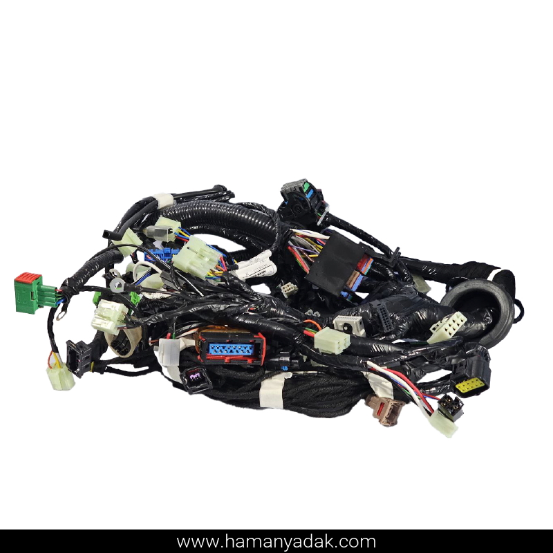 دسته سیم موتور پراید ساژم دوگانه فن 2 دور با ایمو (کد SP12F67020_A) برند دناکو